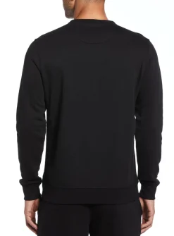 ORIGINAL PENGUIN Crew Neck Sticker Pete Sweatshirt Black XS