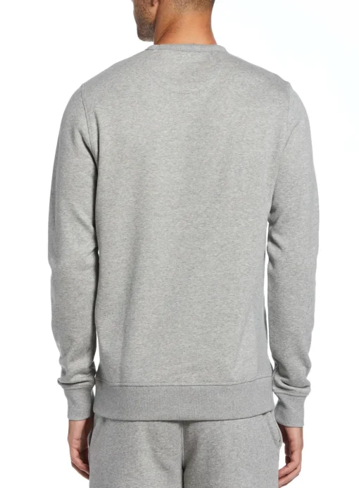 ORIGINAL PENGUIN Crew Neck Sticker Pete Sweatshirt Grey XS