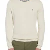ORIGINAL PENGUIN Sticker Pete Cotton Jumper In Birch XL