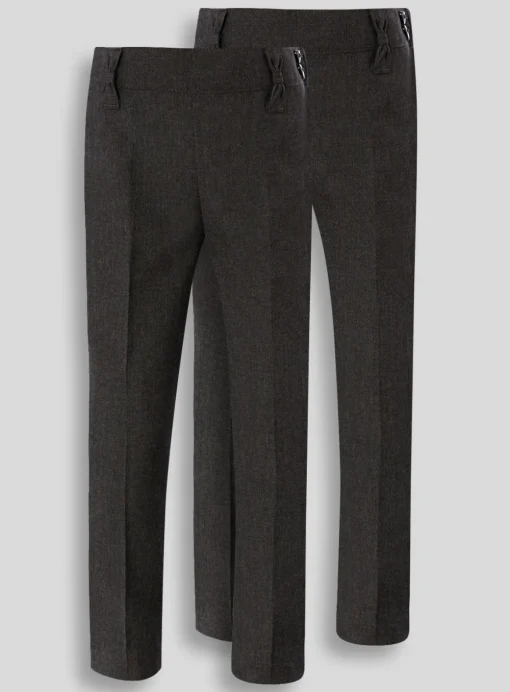 2 Pack Grey Skinny Fit Trousers - 6 years