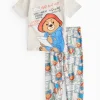 Paddington Oatmeal Stamp Printed Pyjamas 1-2 years
