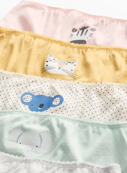 Pastel Animal Printed Briefs 10 Pack 2-3 years