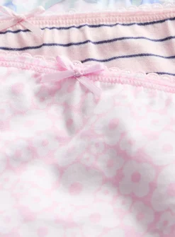 Pastel Floral & Stripe Printed Briefs 10 Pack 4-5 years