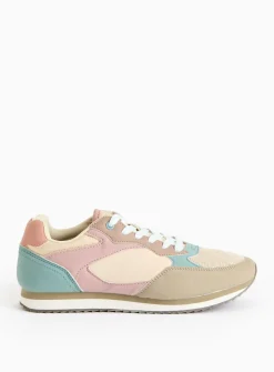 Pastel Retro Jogger Trainers 7