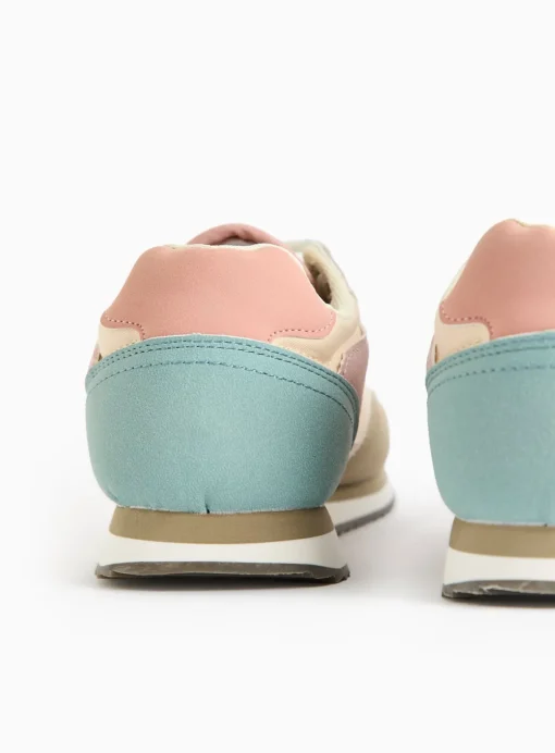 Pastel Retro Jogger Trainers 7