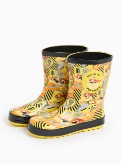 Paw Patrol Character Print Yellow Rubber Wellies 8 Infant