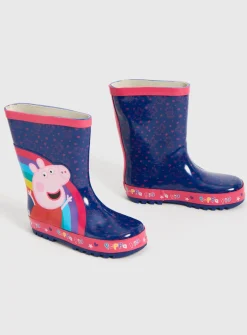 Peppa Pig Rainbow Wellies - 8 Infant