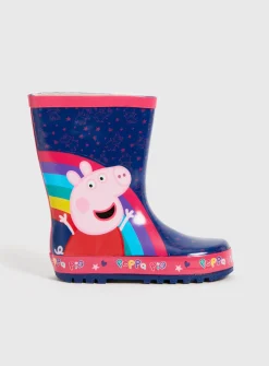 Peppa Pig Rainbow Wellies - 8 Infant