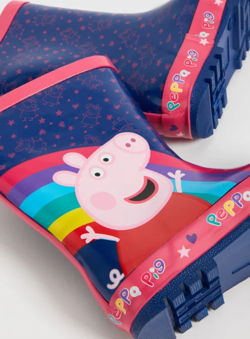 Peppa Pig Rainbow Wellies - 8 Infant