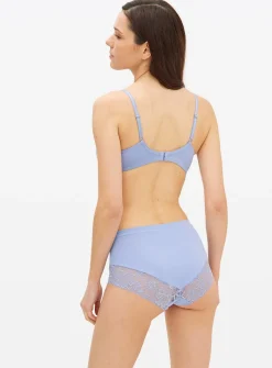 Periwinkle Floral Lace Padded Bra 40DD