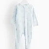 Peter Rabbit Blue Ribbed Sleepsuit 9-12 months