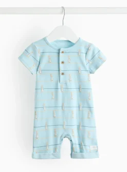 Peter Rabbit Blue Stripe Romper 3-6 months