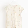 Peter Rabbit Cream Waffle Short Sleeve Romper 9-12 months