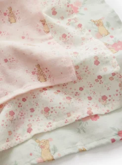 Peter Rabbit Floral Muslin Cloths 3 Pack One Size