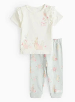Peter Rabbit Floral Printed Pyjamas 12-18 months