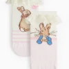 Peter Rabbit Pink Character Socks 2 Pack 12-24 months