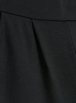 PETITE Black Ponte Tapered Leg Trousers 20