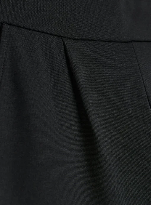 PETITE Black Ponte Tapered Leg Trousers 20