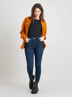 PETITE Dark Denim High Waisted Skinny Jeans 18