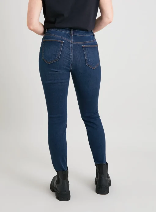 PETITE Dark Denim High Waisted Skinny Jeans 18