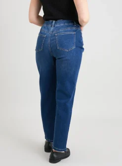 PETITE Dark Denim Straight Leg Jeans 16