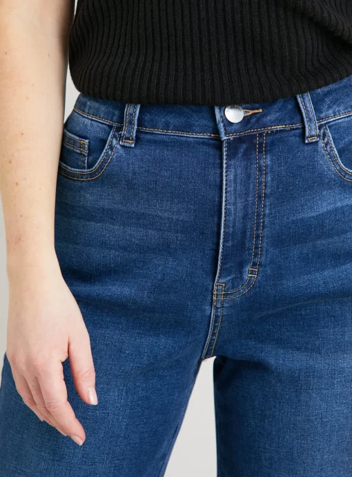 PETITE Dark Denim Straight Leg Jeans 16