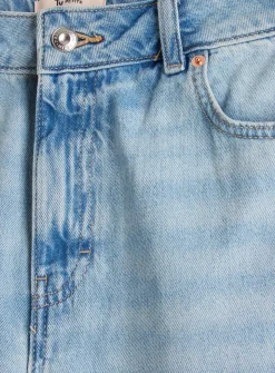 Petite Light Denim Palazzo Flared Jeans 12