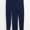 PETITE Navy Plain Leggings 2 Pack M