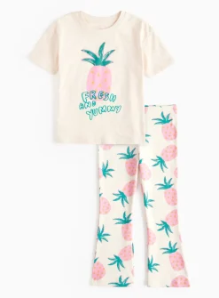 Pineapple Print T-Shirt & Leggings Set 1-2 years