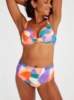 Pink Abstract Bikini Bottoms 22