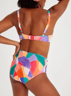 Pink Abstract Bikini Bottoms 22