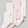 Pink & Cream Tights 3 Pack 0-6 months