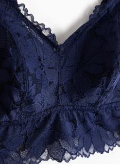 Pink & Navy Floral Lace Padded Bralettes 2 Pack 10
