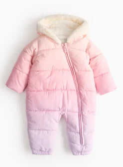 Pink & Purple Ombre Snowsuit 3-6 months