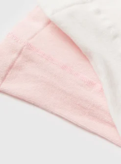 Pink & White Cotton Blend Tights 3 Pack 18-24 months