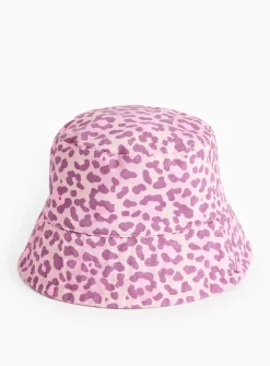 Pink Animal Print Bucket Hat 10-13 years