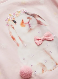 Pink Bunny Photographic T-Shirt 1-2 years