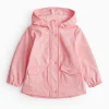 Pink Bunny Print Hooded Mac 1-2 years