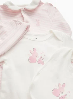 Pink Bunny Theme Starter Set Up to 3 mths