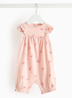 Pink Cherry Print Romper 12-18 months