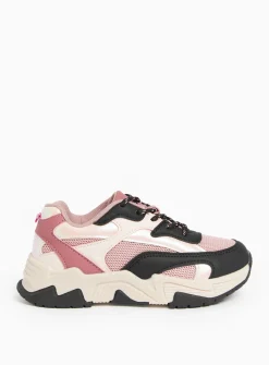 Pink Colour Block Chunky Trainers 12 Infant