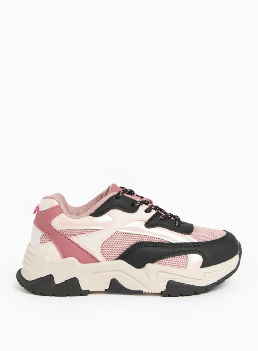 Pink Colour Block Chunky Trainers 12 Infant