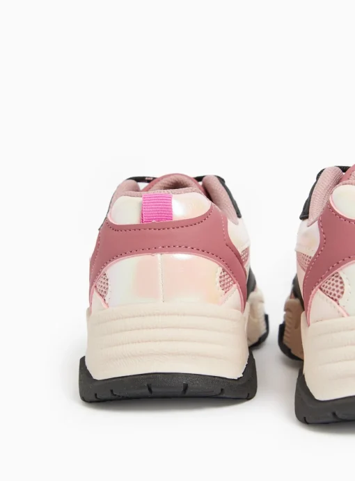 Pink Colour Block Chunky Trainers 12 Infant