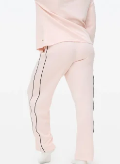 Pink Contrast Piping Scuba Co-ord Pyjama Bottoms XL