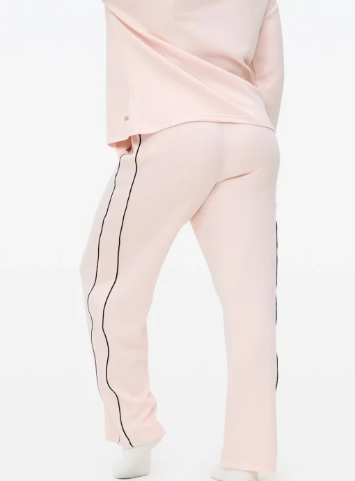 Pink Contrast Piping Scuba Co-ord Pyjama Bottoms XL