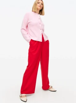 Pink Cosy Ribbed Boxy Cardigan 14