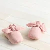 Pink Cotton Bow Shoes 12-18 months