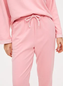 Pink Cuffed Co-ord Pyjama Bottoms M