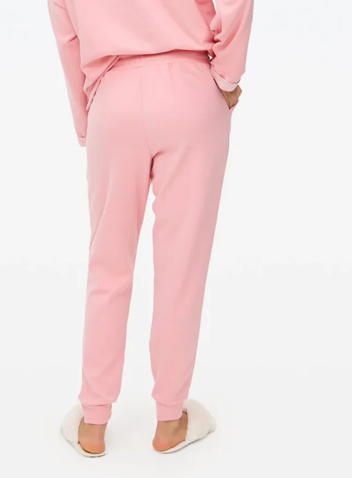 Pink Cuffed Co-ord Pyjama Bottoms M
