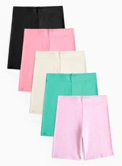 Pink Cycling Shorts 5 Pack 5 years